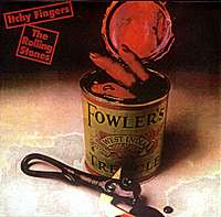 Portada espaola de Sticky Fingers